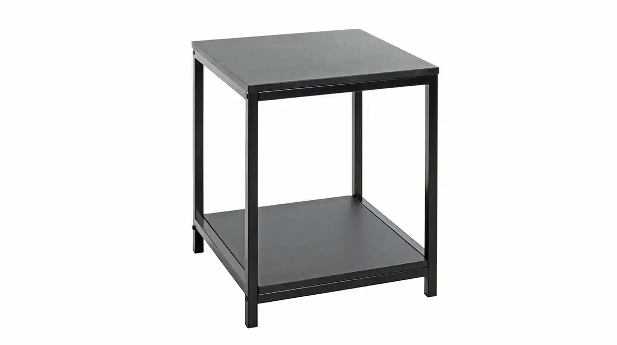 Bild 1 von Beistelltisch schwarz quadratisch 40 x 50 x 40 cm - LUGANO