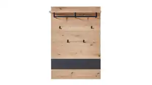 Wandgarderobe Paneele Artisan Eiche - Graphit - 80 cm - MEMPHIS