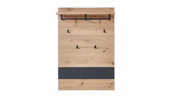 Bild 1 von Wandgarderobe Paneele Artisan Eiche - Graphit - 80 cm - MEMPHIS