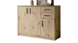 Kommode mit 2 Schubladen Artisan Eiche 109 x 50 cm - NELLY