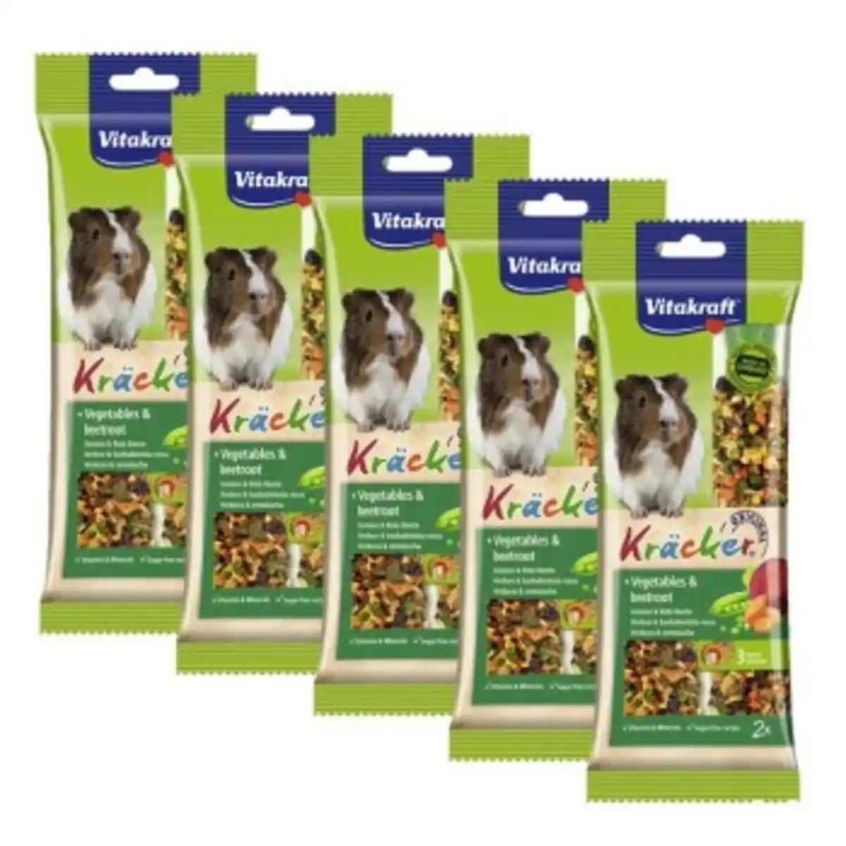 Bild 1 von Vitakraft Kräcker Meerschweinchen 5x2er Gemüse und Rote Beete