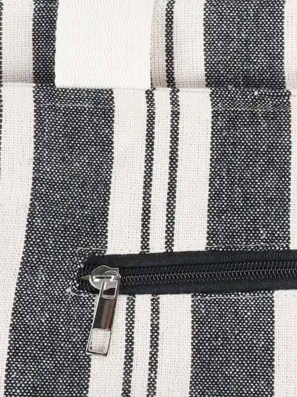 Bild 4 von Damen Strandtasche mit Streifen Weiß