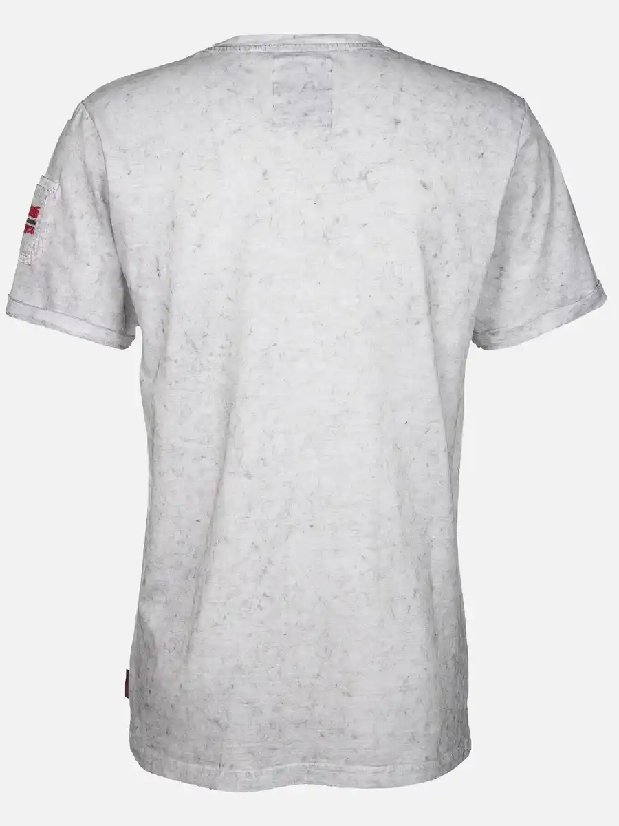 Bild 2 von Herren Shirt mit Frontprint Weiß