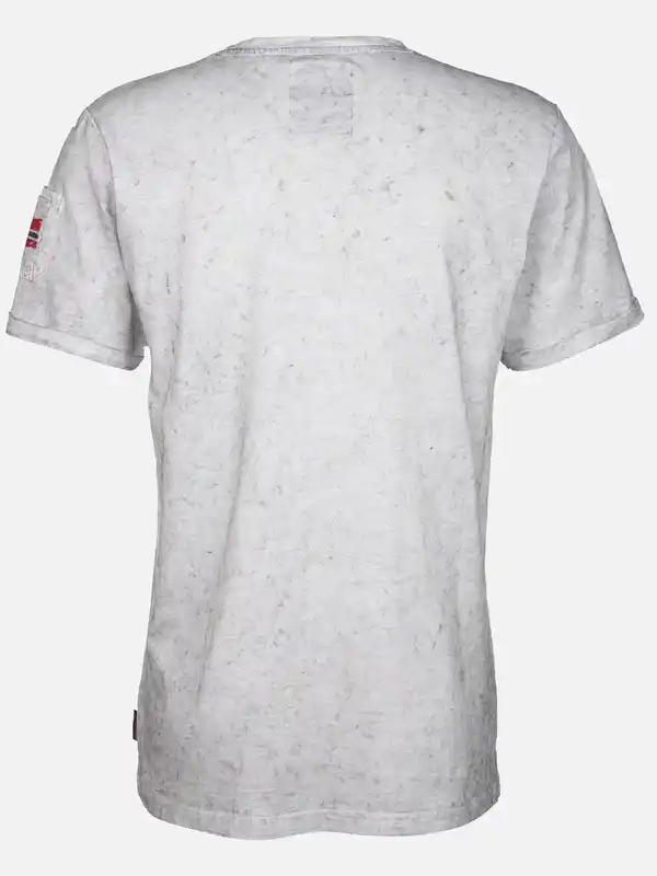 Bild 2 von Herren Shirt mit Frontprint Weiß