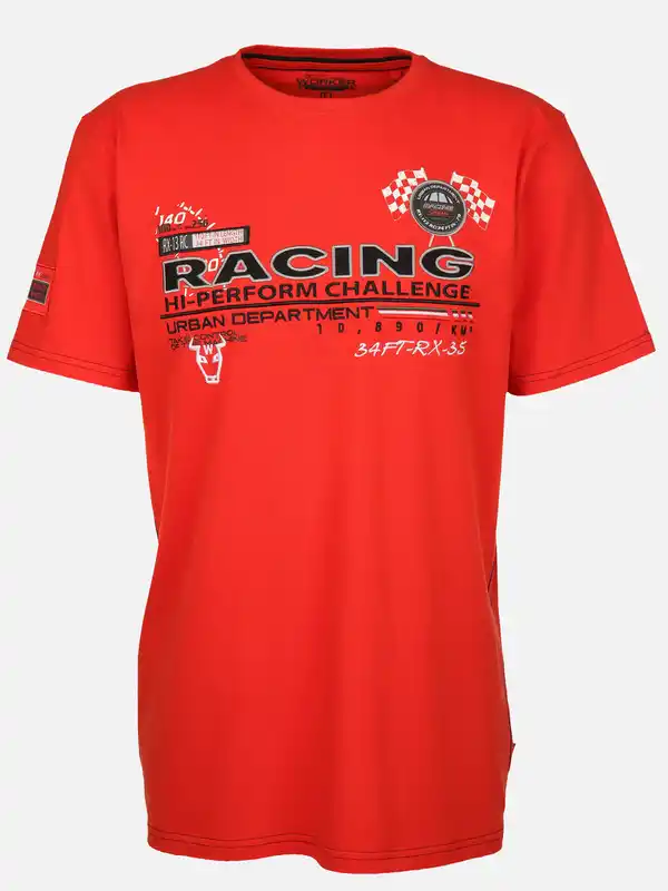 Bild 1 von Herren T-Shirt mit Racing Print Orange