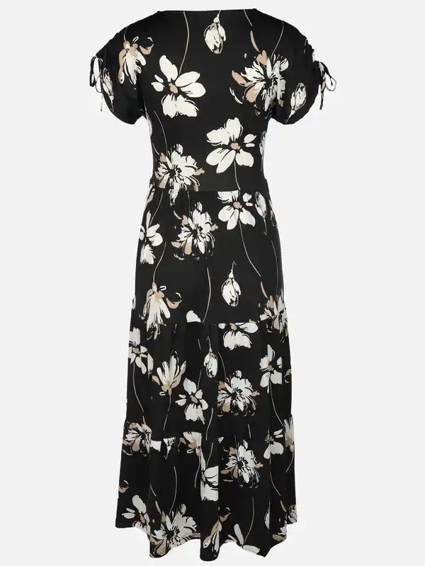 Bild 2 von Damen Jerseykleid mit Alloverprint Beige