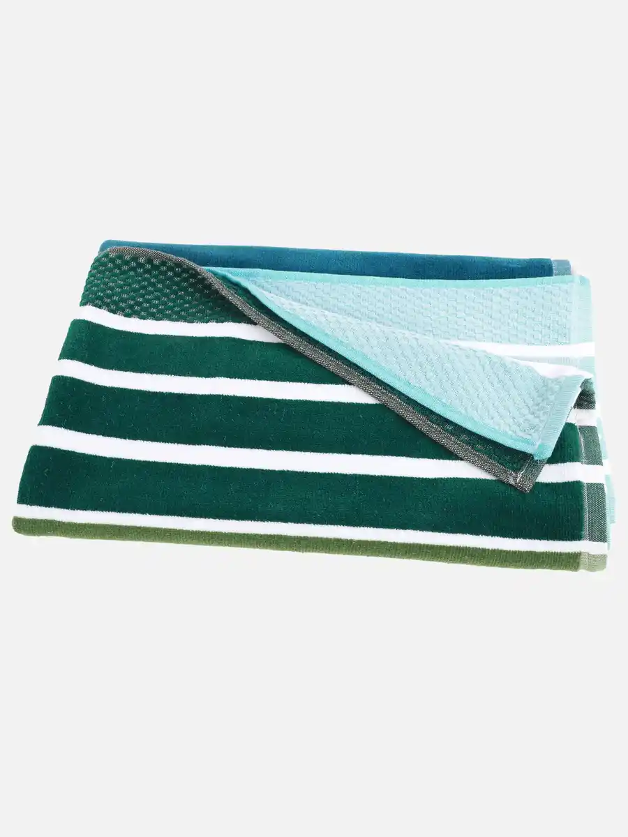 Bild 2 von Strandtuch gestreift 90x165cm Grün