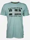 Bild 1 von Herren Shirt mit Frontprint Blau