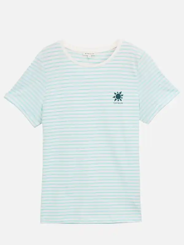 Bild 1 von Damen T-Shirt im Streifenlook Blau