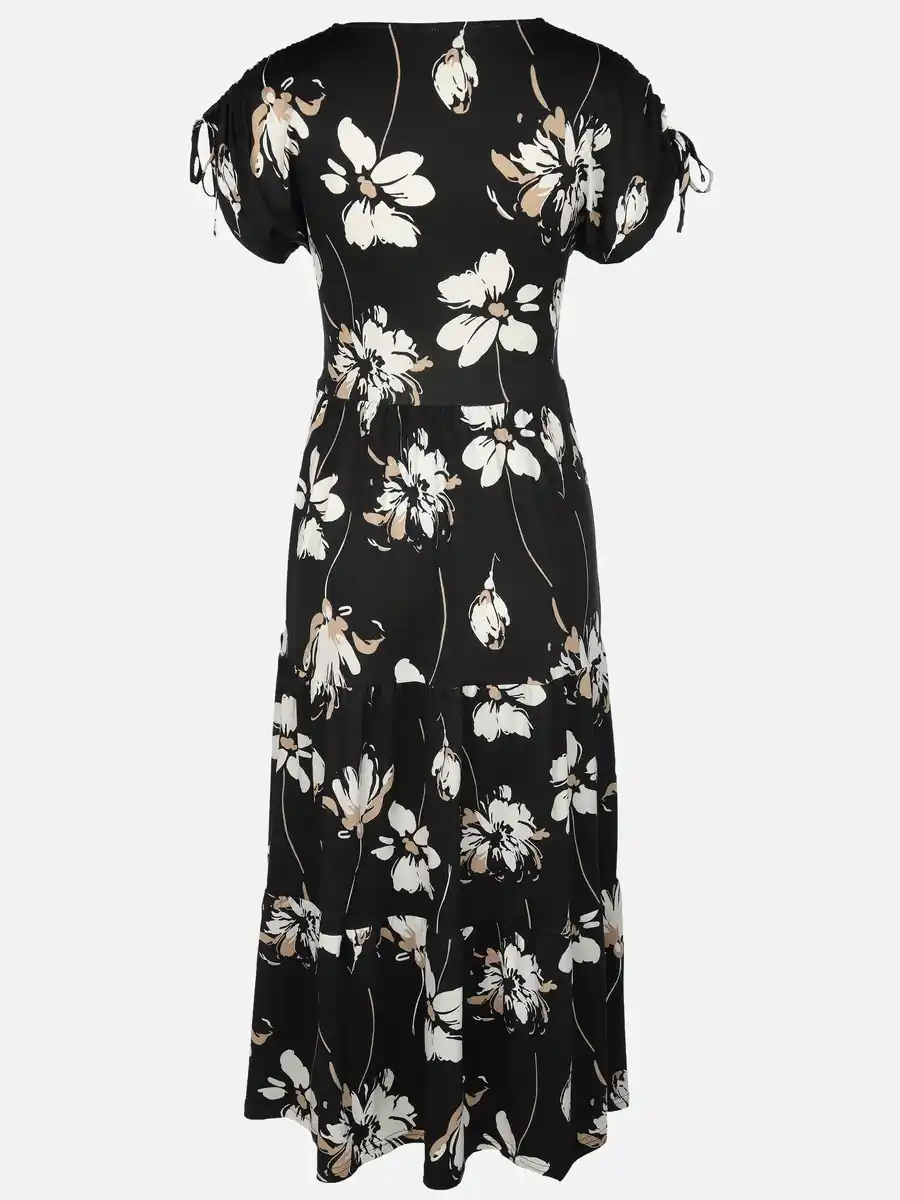 Bild 2 von Damen Jerseykleid mit Alloverprint Beige