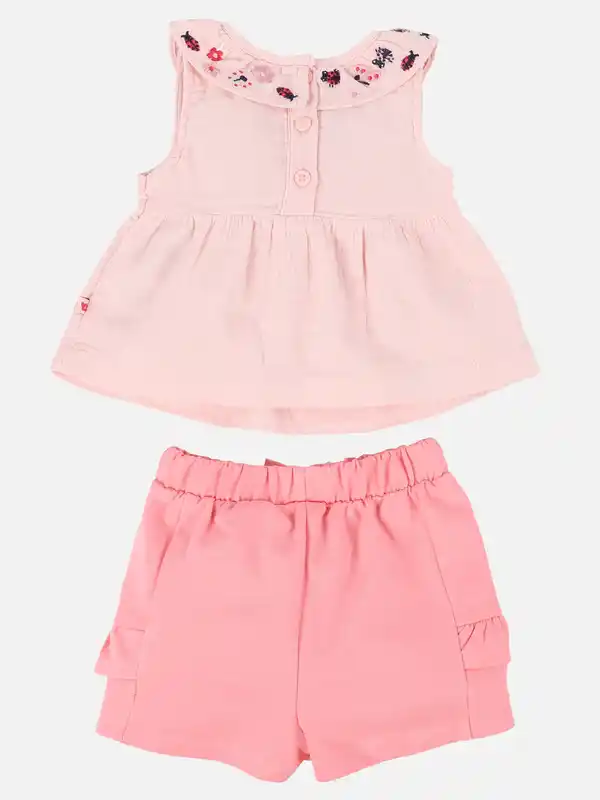 Bild 2 von Baby Mädchen Set, 2tlg., best. aus Tunmika und Hose Rosa