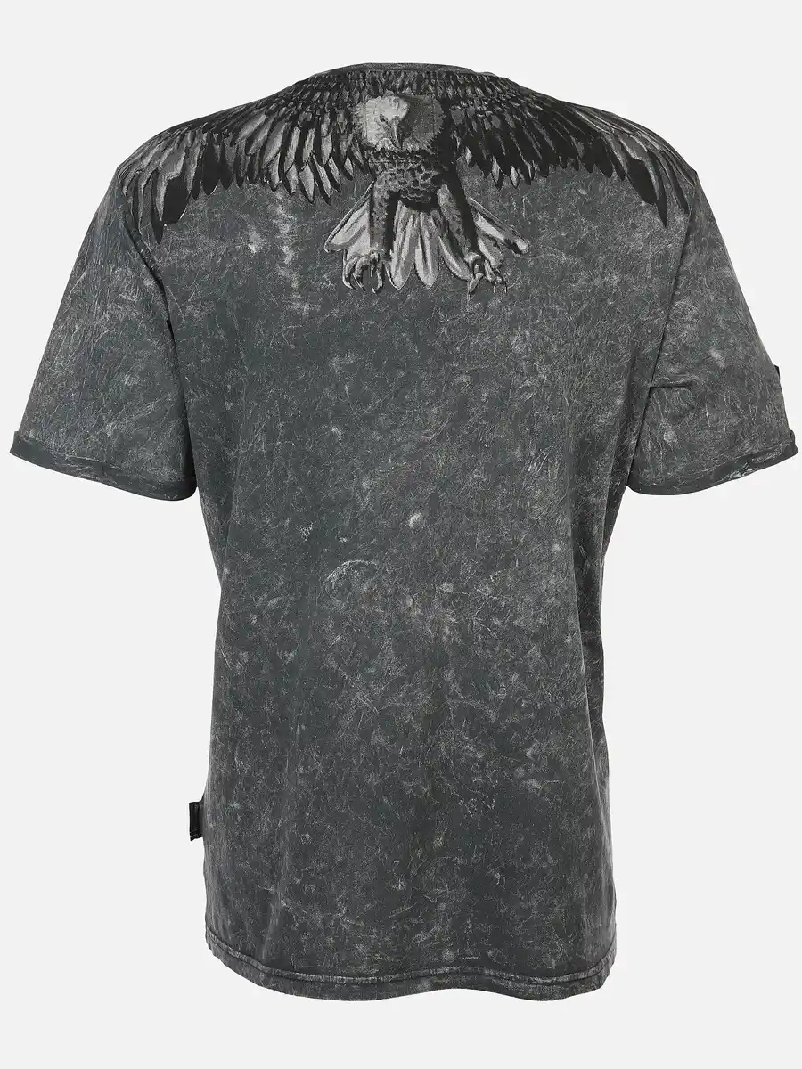 Bild 2 von Herren Shirt mit coolem Frontprint Grau