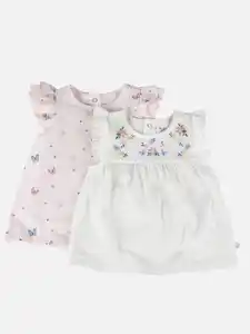 Baby Mädchen Shirts im 2er Pack Weiß