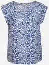 Bild 1 von Damen Top mit Rüschen Blau