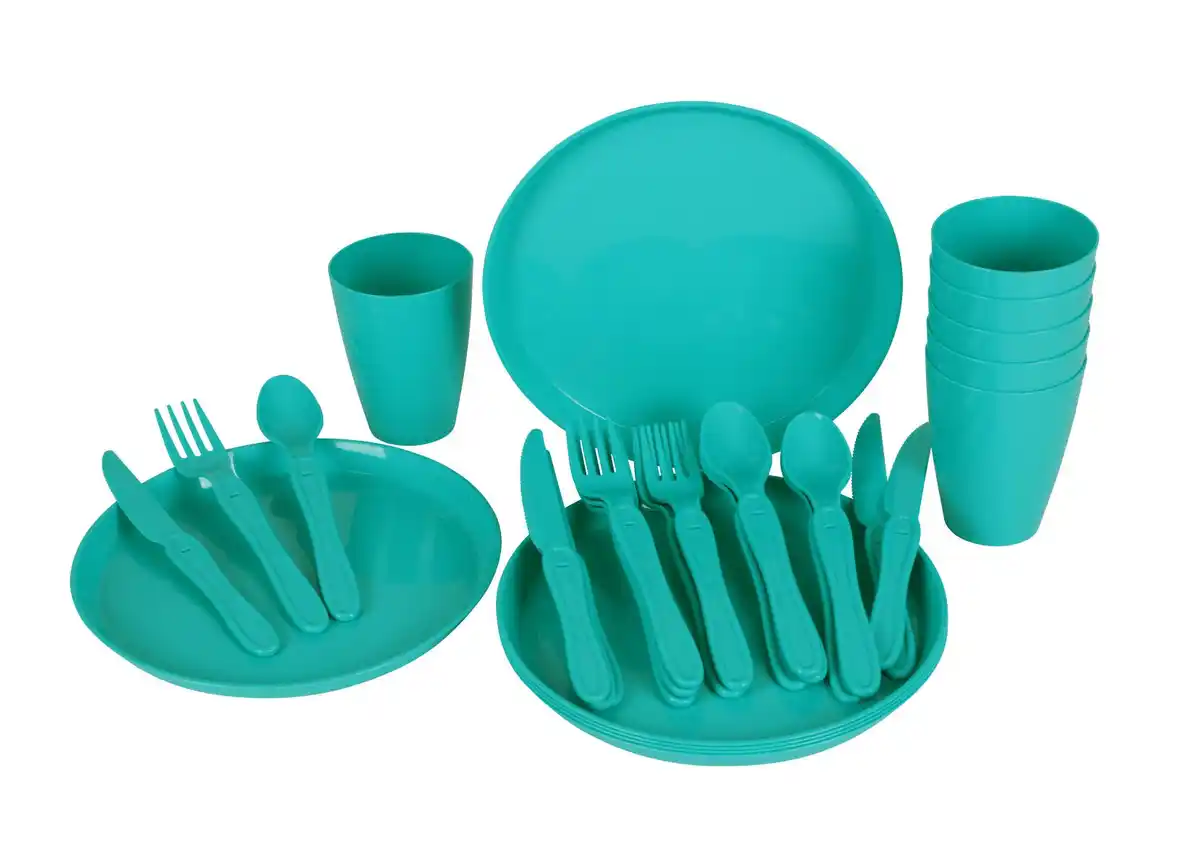 Bild 1 von Picknickgeschirr 31-teilig Das Set beinhaltet Messer