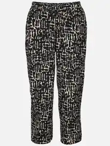 Damen Sommerhose mit Minimalprint Beige