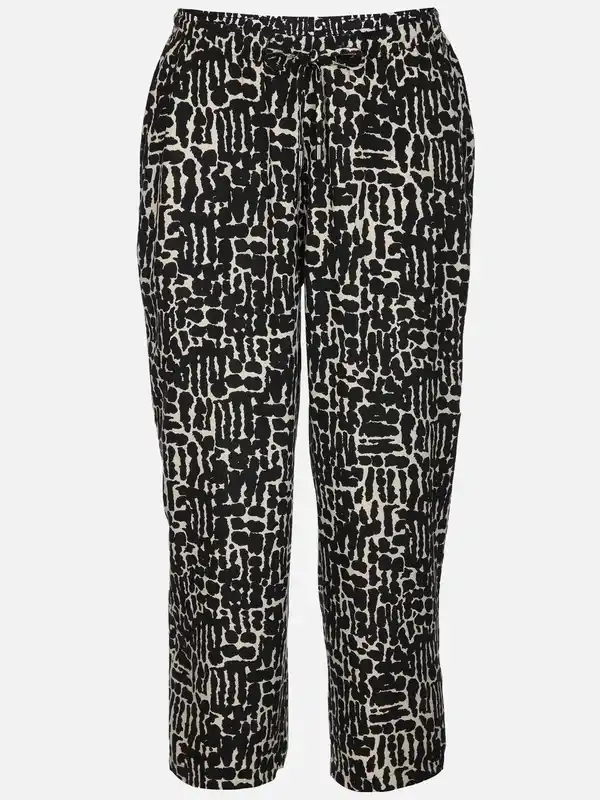 Bild 1 von Damen Sommerhose mit Minimalprint Beige