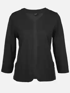 Damen Jaquard Cardigan Schwarz