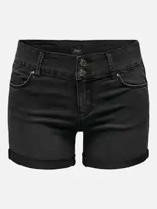 Only ONLCARMEN REG SHORTS Shorts Schwarz