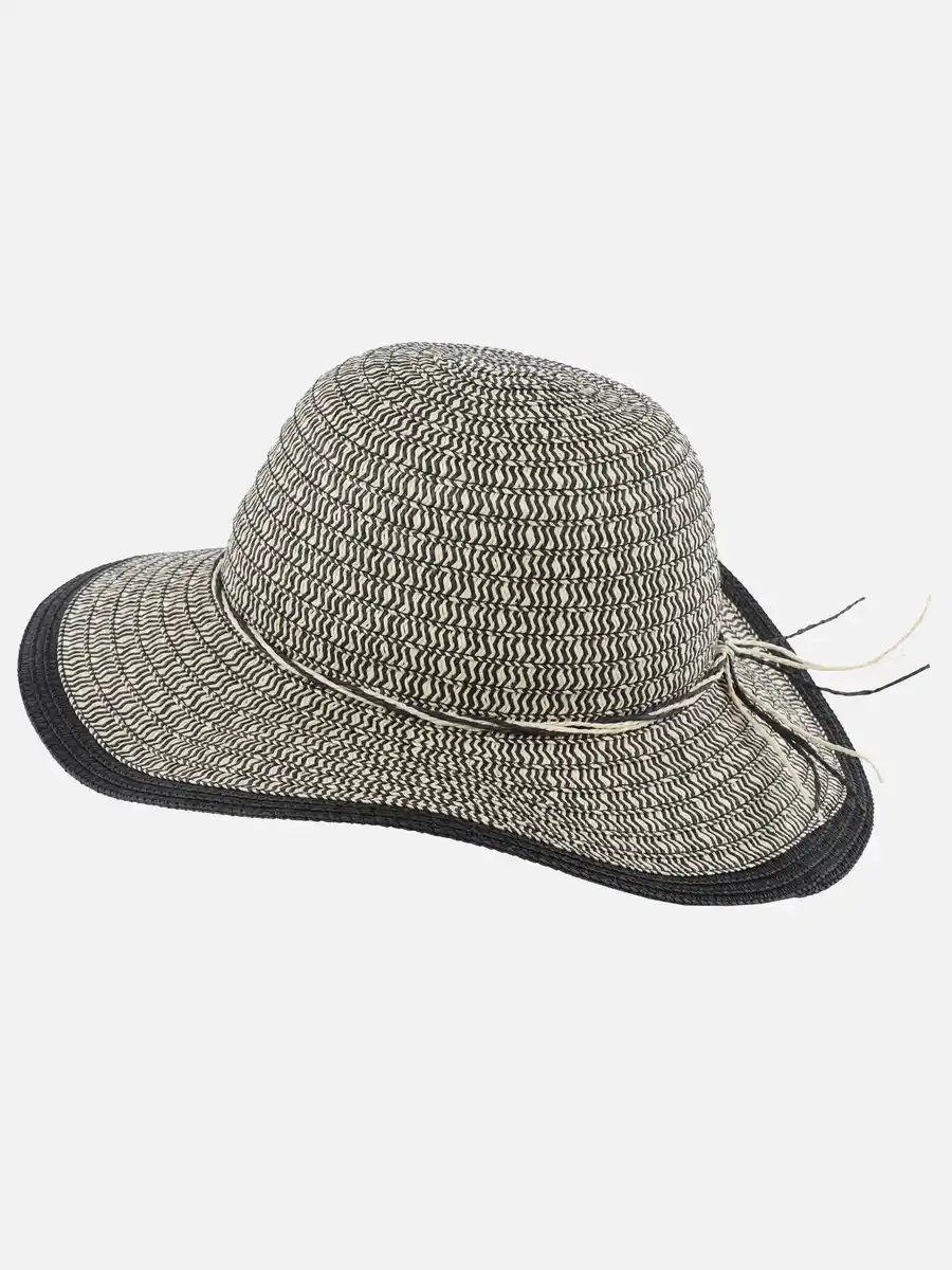 Bild 2 von Damen Hut mit bedruckter Krempe Schwarz