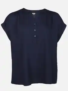 Große Größen Bluse Marine