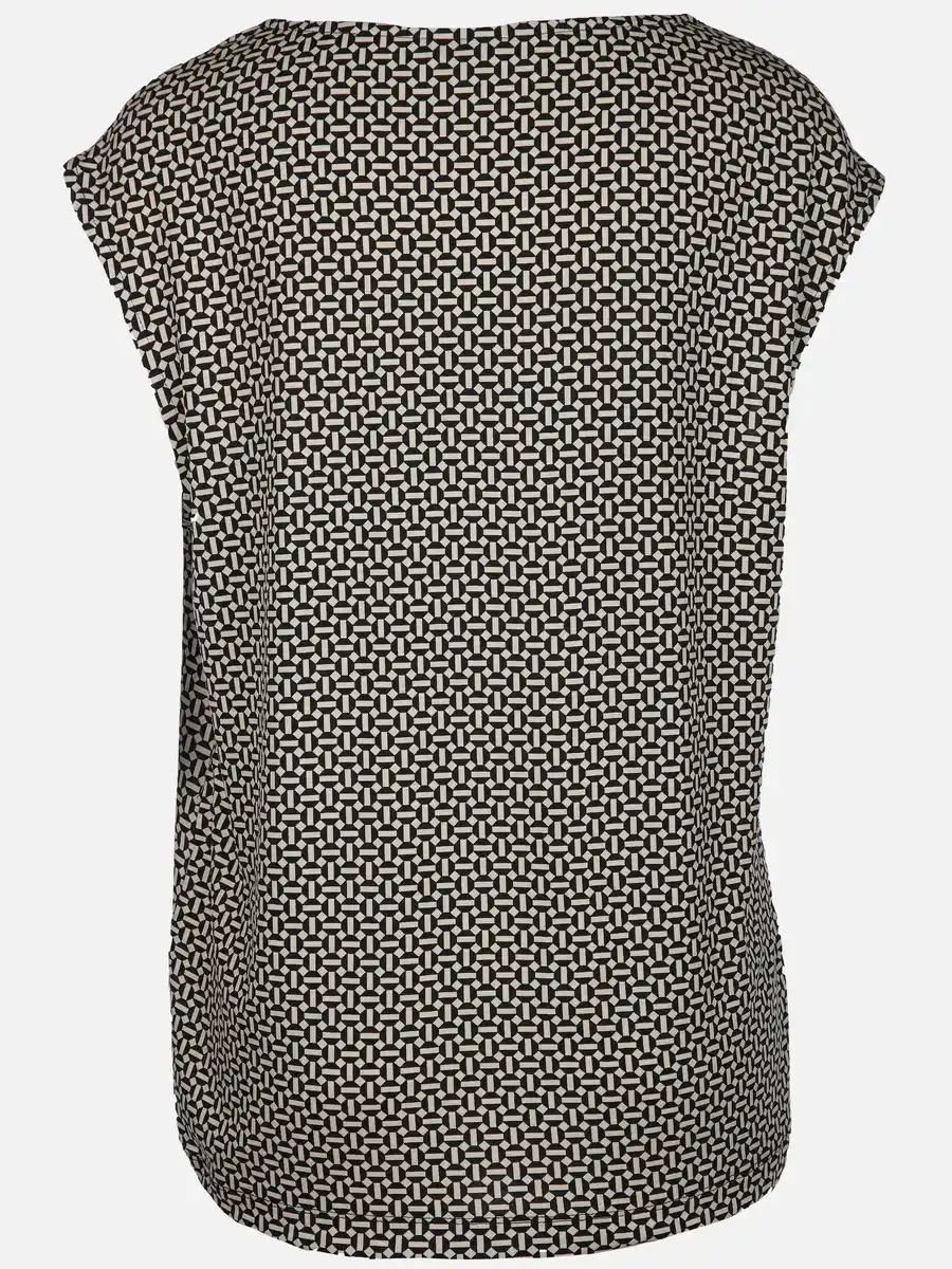 Bild 2 von Damen Top mit Alloverprint Schwarz