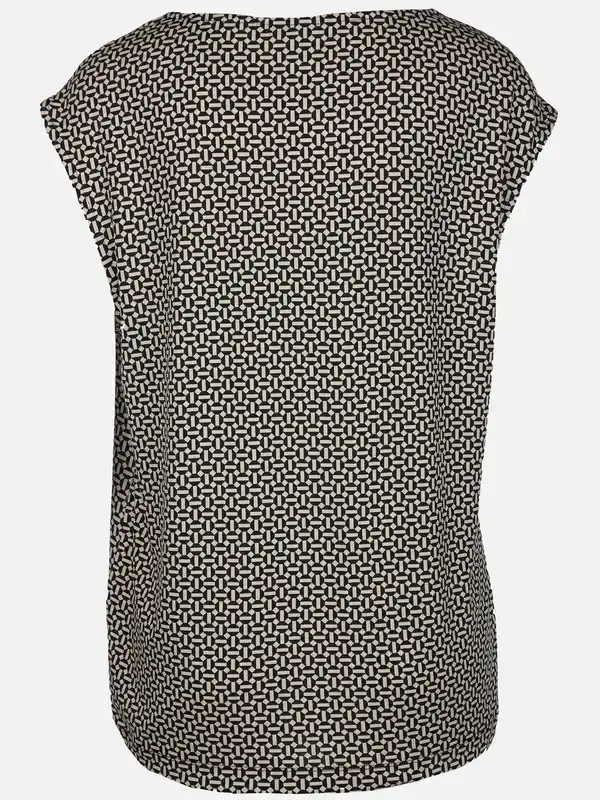 Bild 2 von Damen Top mit Alloverprint Schwarz