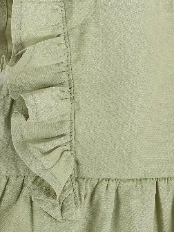 Bild 3 von Baby Mädchen 3 teiliges Set, bestehend aus Leggings, Kleid und Stirnba Grün