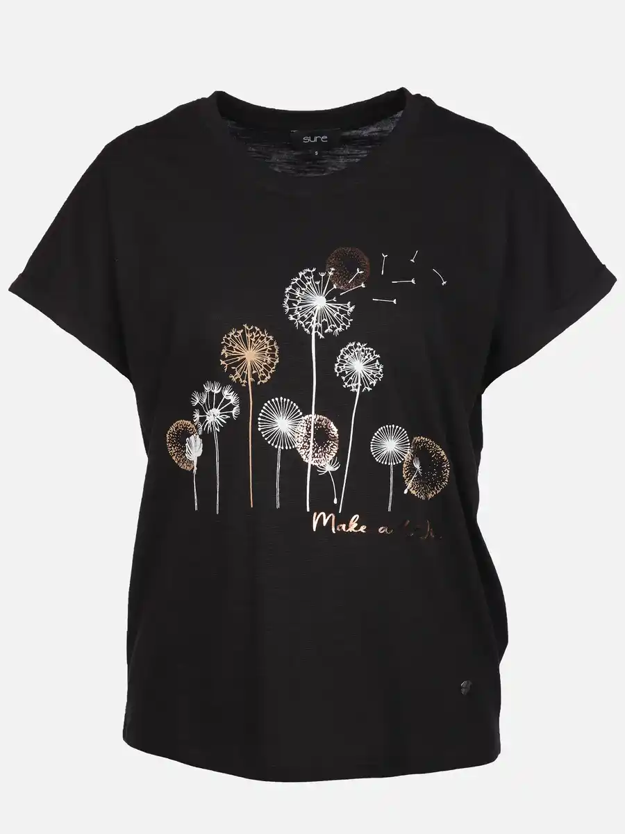 Bild 1 von Damen Shirt mit Pusteblumenprint Schwarz