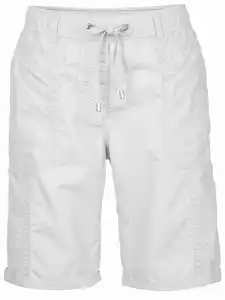 Damen Papertouch Bermuda Weiß