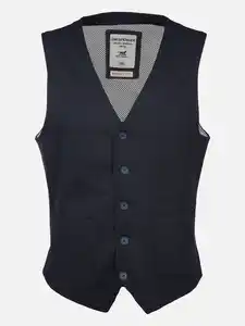 Herren Jerseyweste in Waffelstruktur Blau