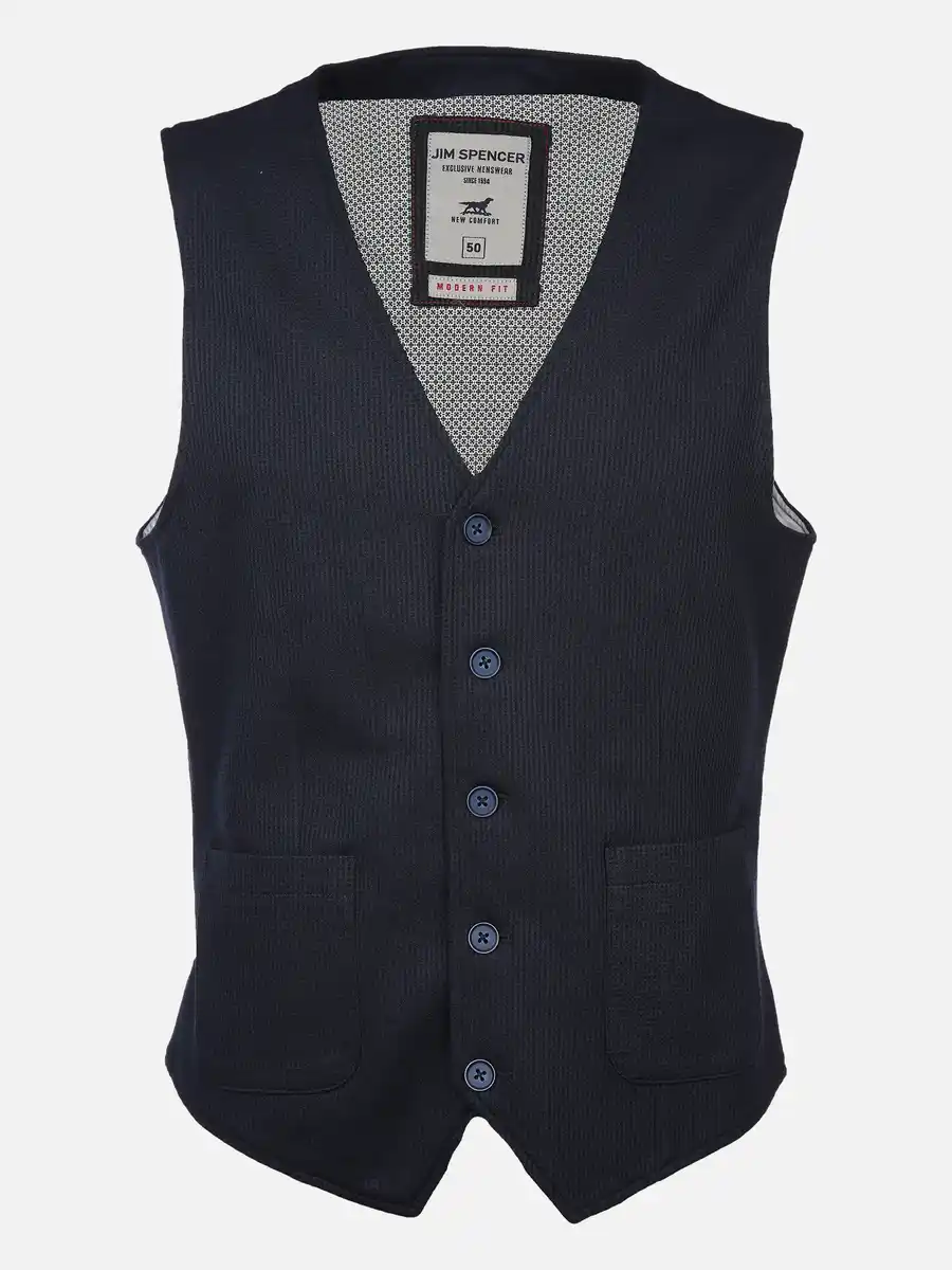 Bild 1 von Herren Jerseyweste in Waffelstruktur Blau