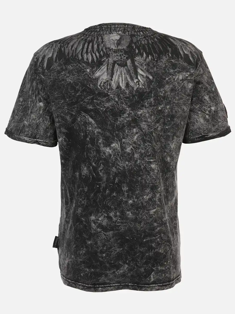 Bild 2 von Herren Shirt mit coolem Frontprint Schwarz