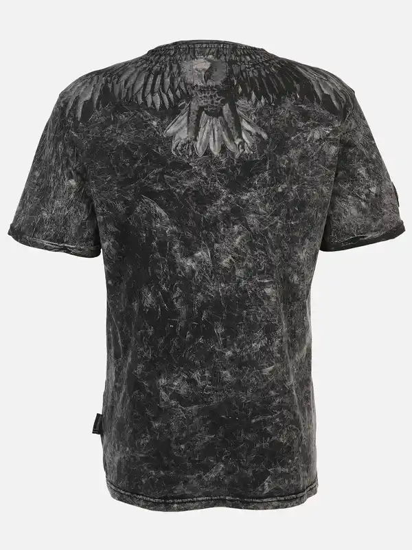 Bild 2 von Herren Shirt mit coolem Frontprint Schwarz