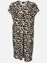 Bild 1 von Große Größen Jersey Kleid mit Leoprint Beige