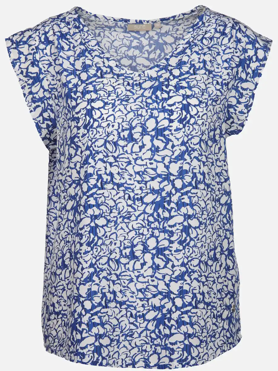 Bild 1 von Damen Top mit Rüschen Blau