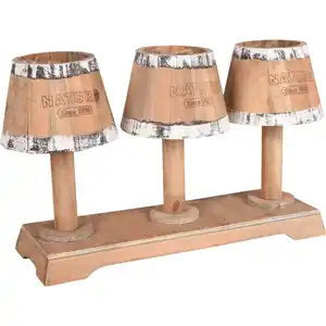 Holz Blumenkasten ''NATURE'' für 3 Pflanztöpfe