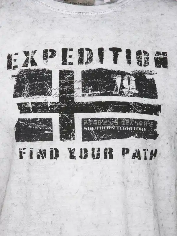 Bild 3 von Herren Shirt mit Frontprint Weiß