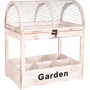 Holz Blumenkasten ''GARDEN'' für 6 Pflanztöpfe