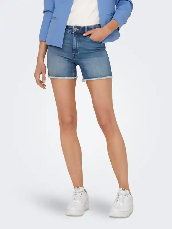 Bild 3 von Only ONLBLUSH MID SK RAW S Jeansshorts Blau