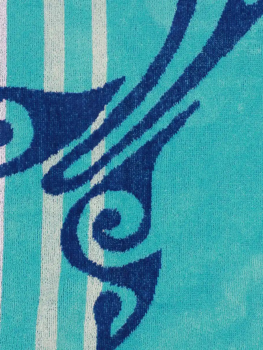 Bild 3 von Strandtuch mit Delphin Blau