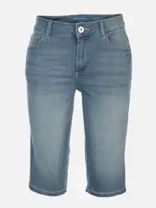 Damen Bermuda Jeans Blau
