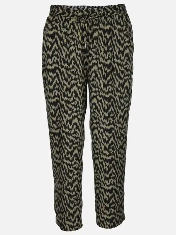 Bild 1 von Damen Sommerhose mit Minimalprint Oliv
