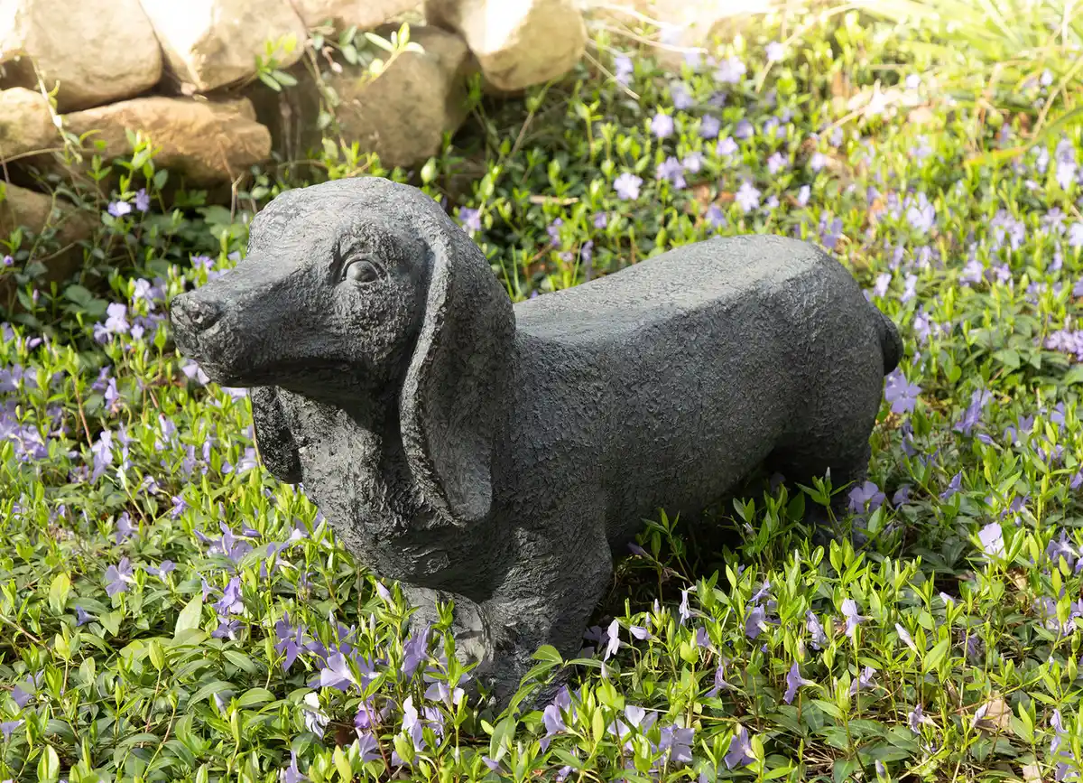 Bild 1 von Deko-Bank Dackel 74x19x39cm