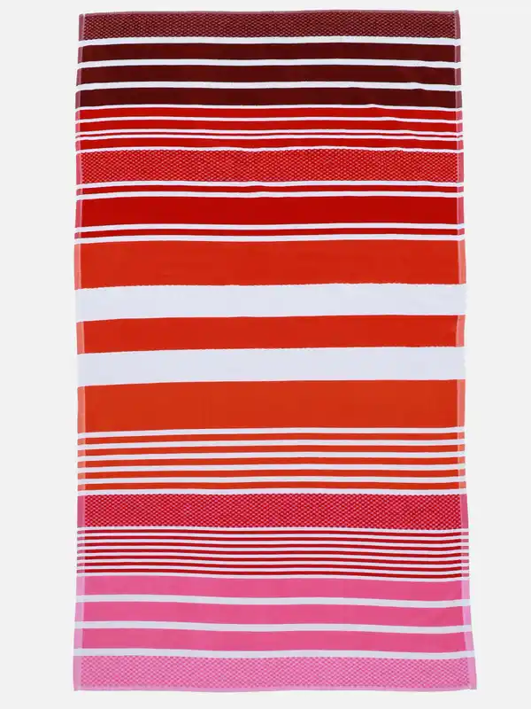 Bild 1 von Strandtuch gestreift 90x165cm Pink