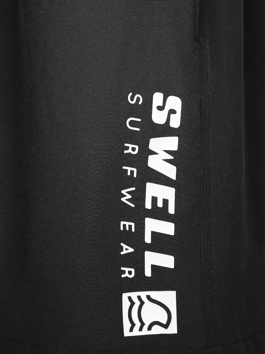 Bild 4 von Herren Badeshorts mit Print Schwarz