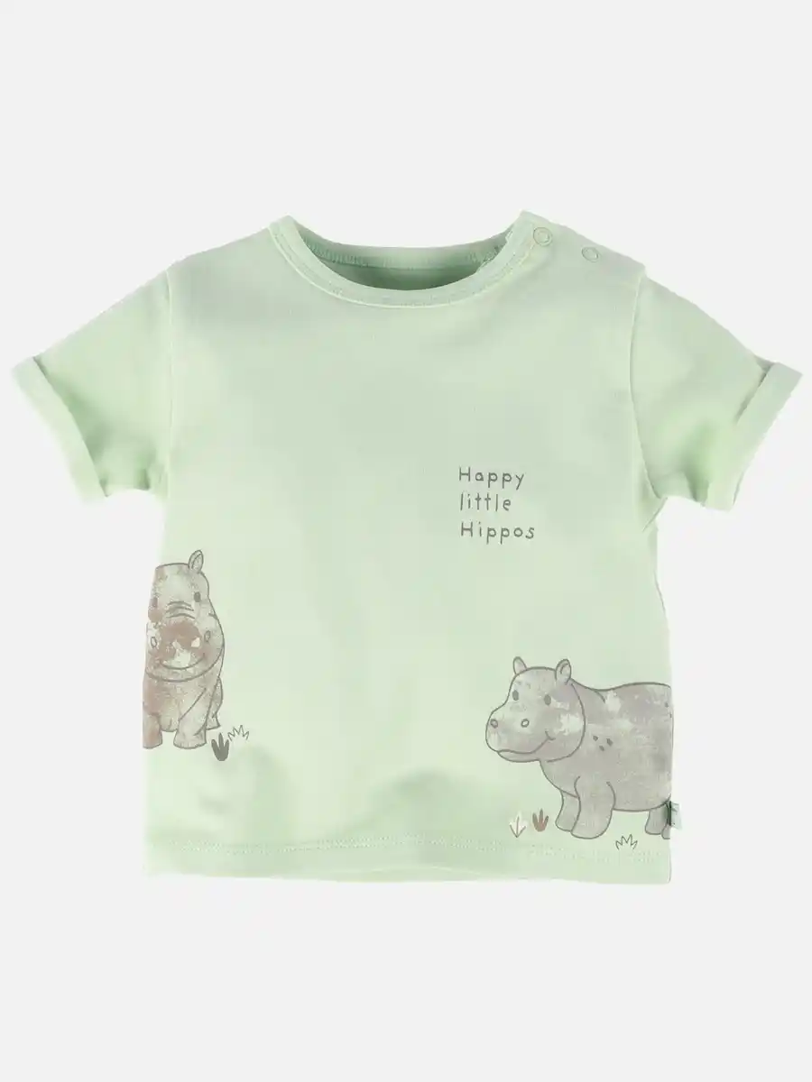 Bild 1 von Baby Jungen T-Shirt mit Hippoprint Grün