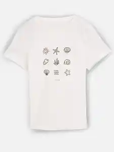 Damen T-Shirt Weiß