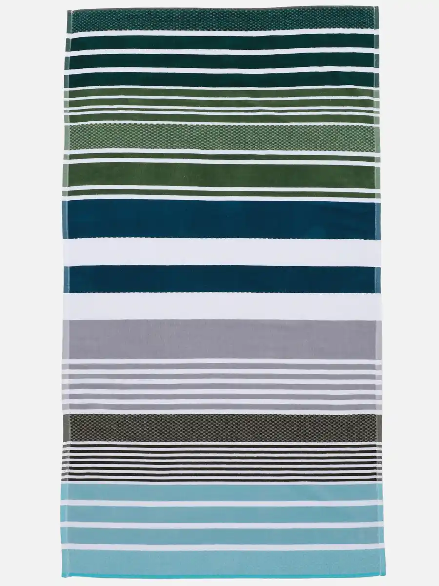 Bild 1 von Strandtuch gestreift 90x165cm Grün
