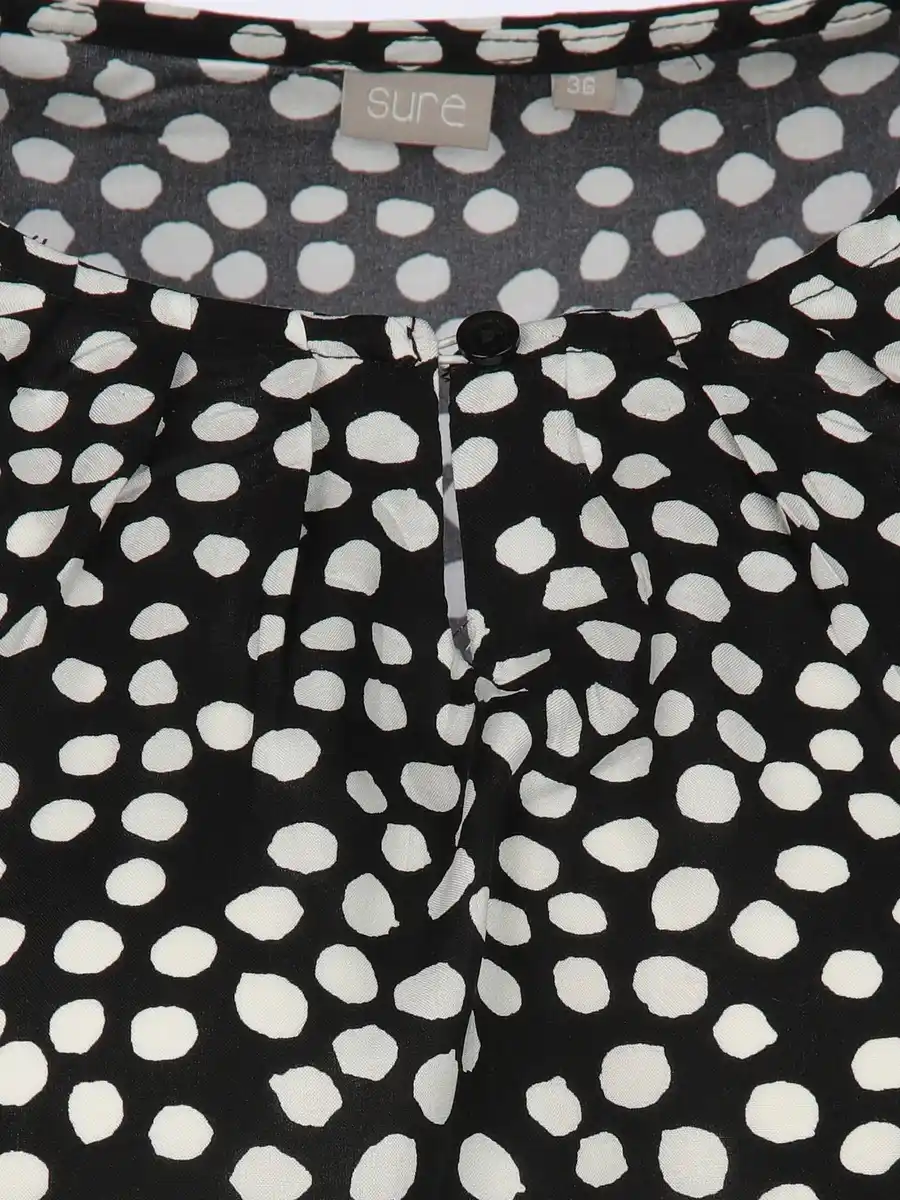 Bild 3 von Damen Top mit Alloverprint Schwarz